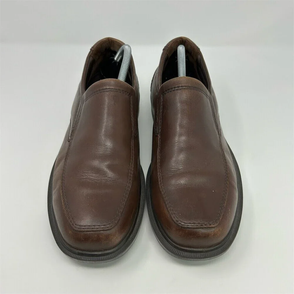 SAS Diplomat Men's Brown Slip-On Loafers Apron Toe Comfort Dress Shoes Size 10.5